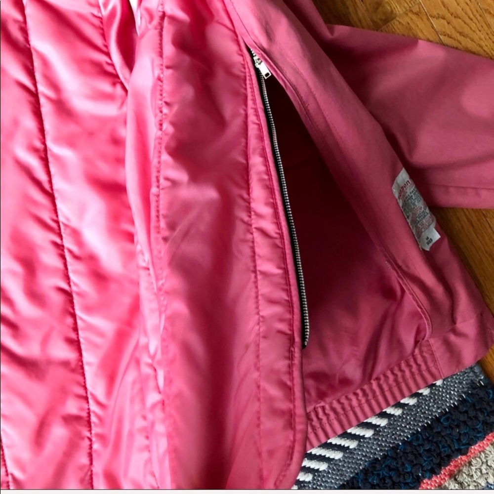 Vintage 80s London Fog Pink Collared Bomber Jacket - Picture 7 of 8